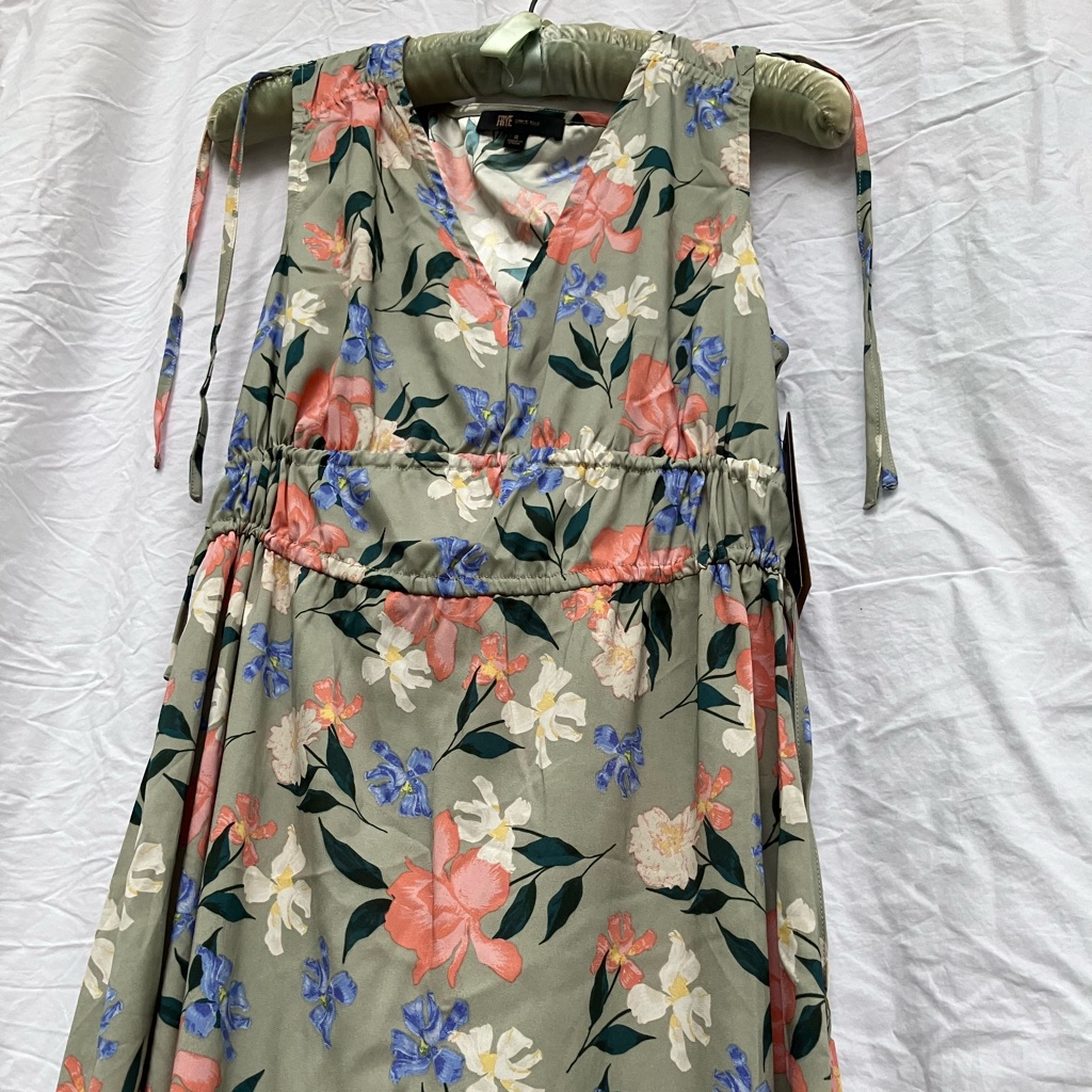 Maxi Dress Frye Brand Floral Pattern 97Polyester And 35 Spandex